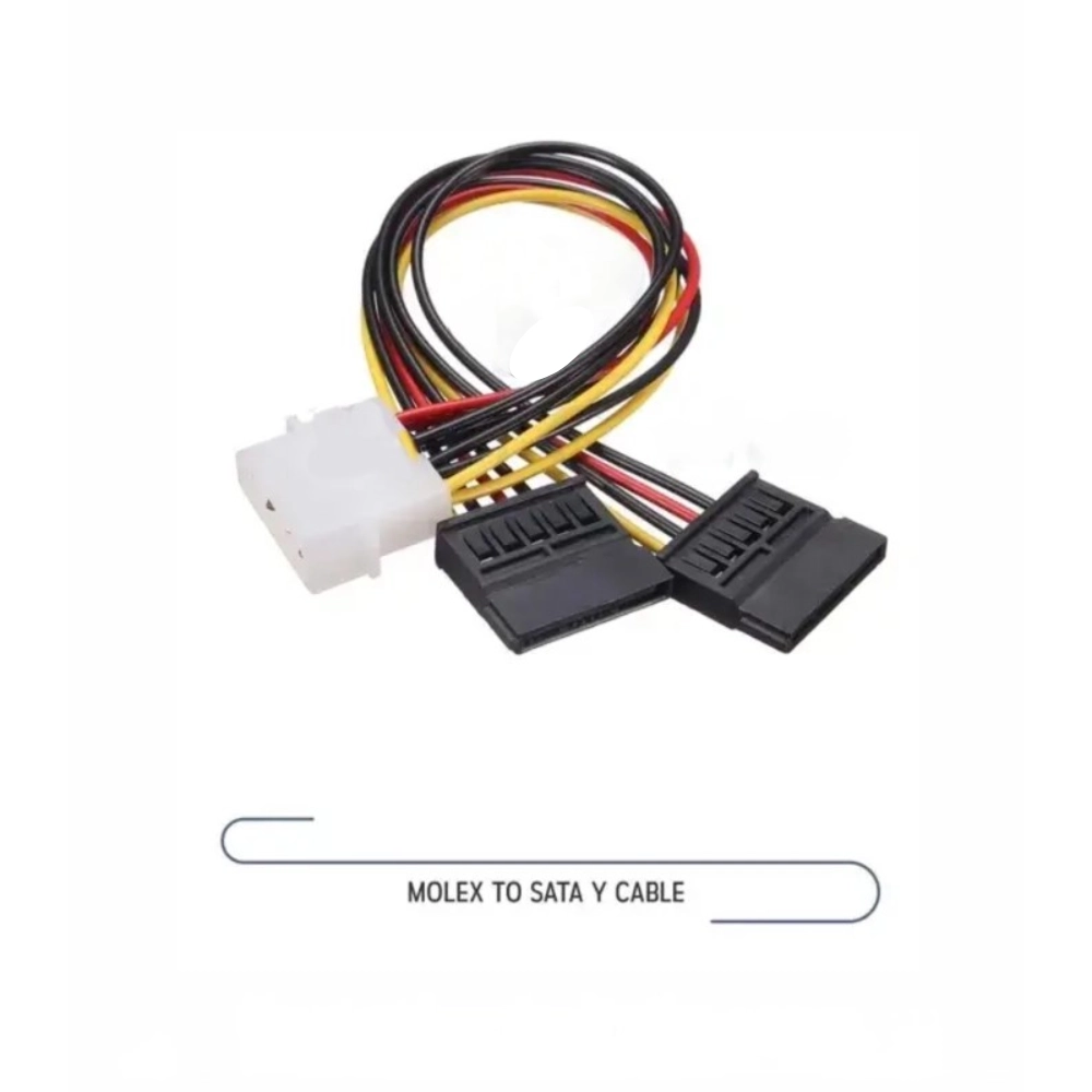 Ranz Sata Power Y Cable (4 Pin To 15 Pin)